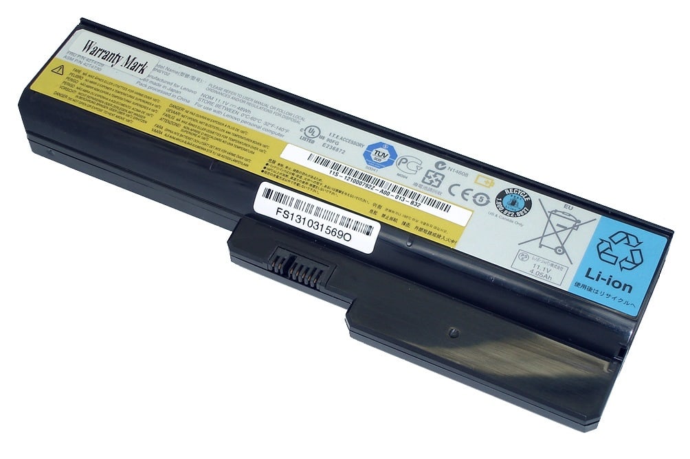 Аккумулятор ноутбука Lenovo IdeaPad G555, G550, G530, B550, G430, G455, B460, G450, (51J0226, L0804C02), 4400mAh, 11.1V