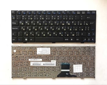 Клавиатура для ноутбука DNS MP-08J66SU-430, 6-80-M1100-281-1, Clevo M1100 черная, без рамки — артикул KBD-DNS-11