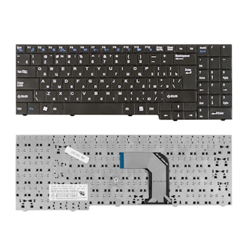 Клавиатура для ноутбука DNS MB50, MB50II, MB50IA, MB50IA1 Series. Г-образный Enter. Черная, без рамки. PN: 82B382-FM2028, MP-09R16SU-3603. — артикул KB-101707