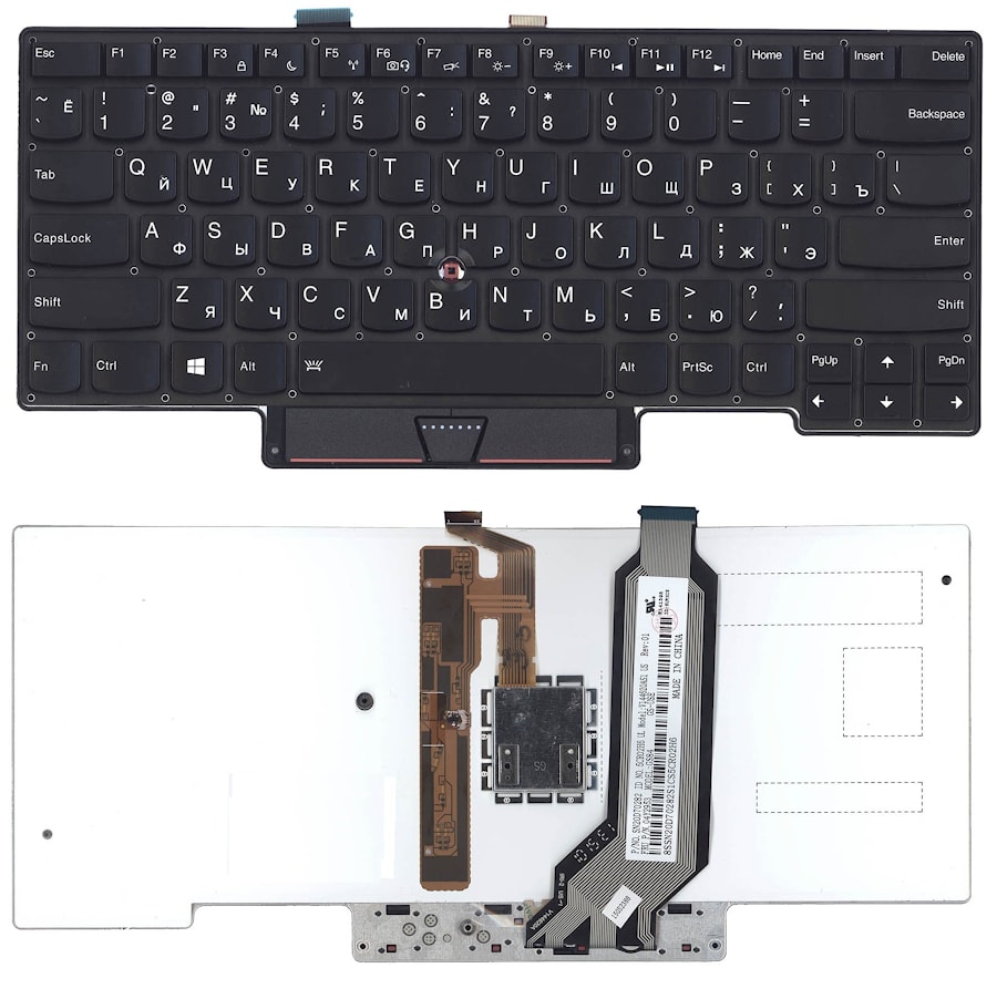 Клавиатура для ноутбука Lenovo IBM ThinkPad X1 Carbon GS84 черная, с подсветкой