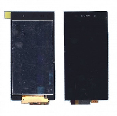 Sony Xperia Z1 (C6903 / L39h) - дисплей в сборе с тачскрином с рамкой, черный