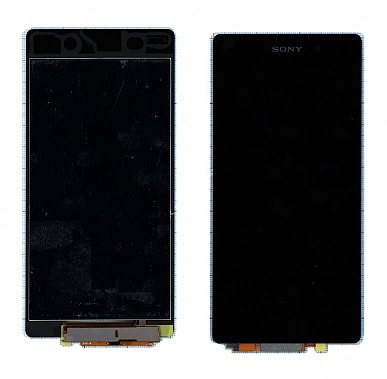 Sony Xperia Z3 (D6603) - дисплей в сборе с тачскрином, черный