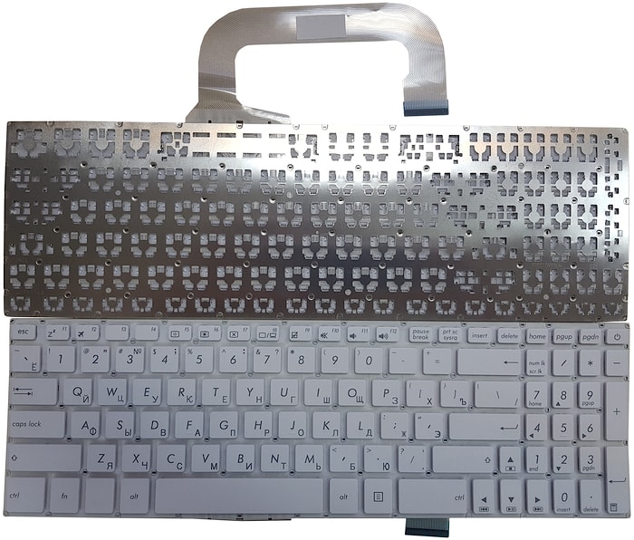 Клавиатура для ноутбука Asus X705U, X705UA, X705UD, X705M, X705MA, X705UF белая