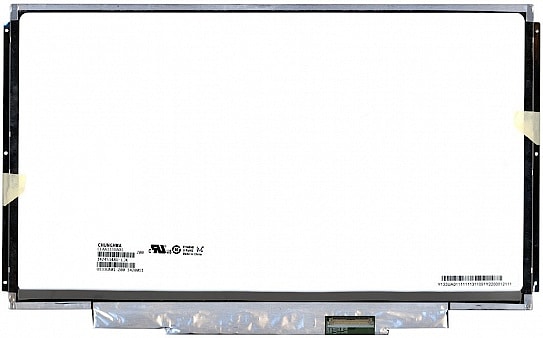 Матрица 13.3", 1600x900, LED, 40 pins, SLIM, планки по бокам, Глянцевая, P/N: CLAA133UA01 для Sony VPC-SA