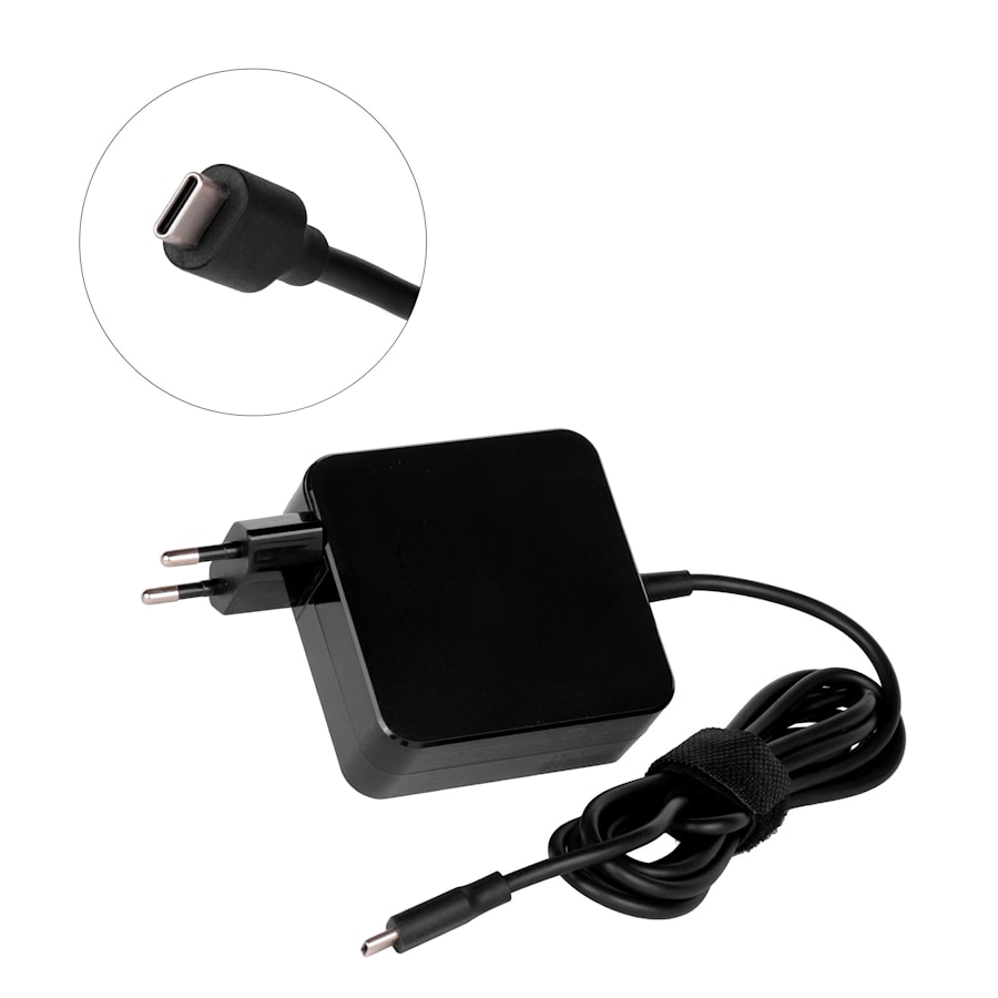 Блок питания (зарядное) (сетевой адаптер) для ноутбуков Xiaomi 65W USB Type-C черный