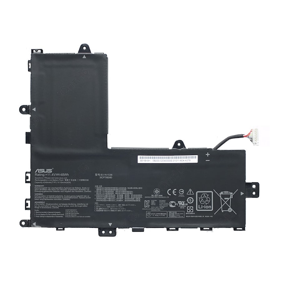 Аккумулятор для Asus Vivobook TP201, TP201SA (B31N1536), 48Wh, 11.4V