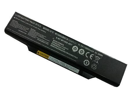Аккумулятор для Clevo W130S, W255 (W130HUBAT-6), 62.12Wh, 11.1V