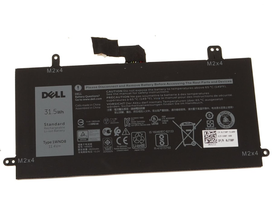 Аккумулятор для Dell Latitude 12-5285, (1wnd8), 2622mAh, 11.4V