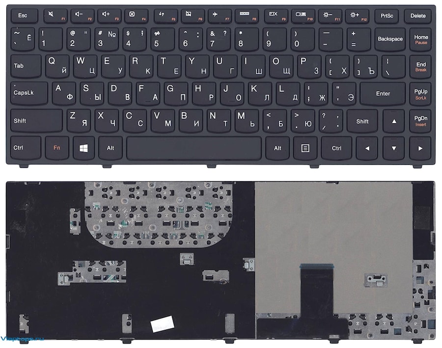 Клавиатура для ноутбука Lenovo IdeaPad Yoga 13 черная