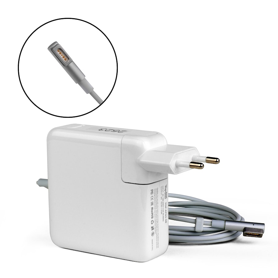 Блок питания (зарядное) TopON для Apple 18.5V 4.6A (MagSafe) 85W A1260, A1261, A1286, A1297