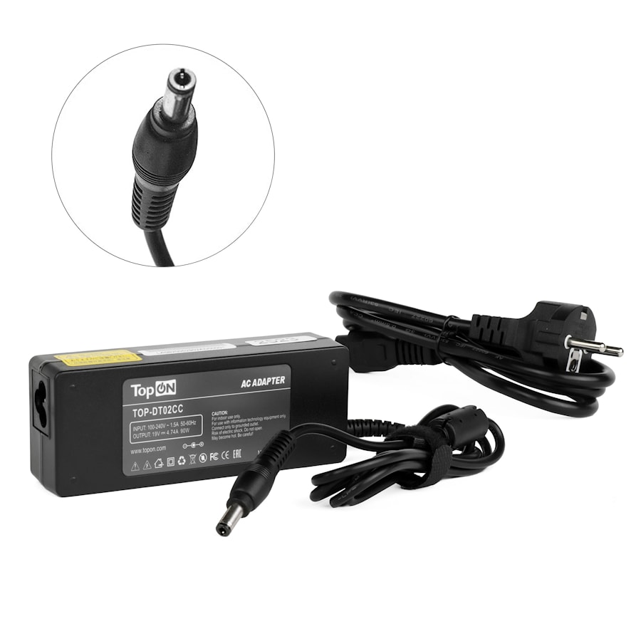 Блок питания (зарядное) TopON для HP 19V 4.74A (5.5x2.5) 90W 394224 TOP-DT03