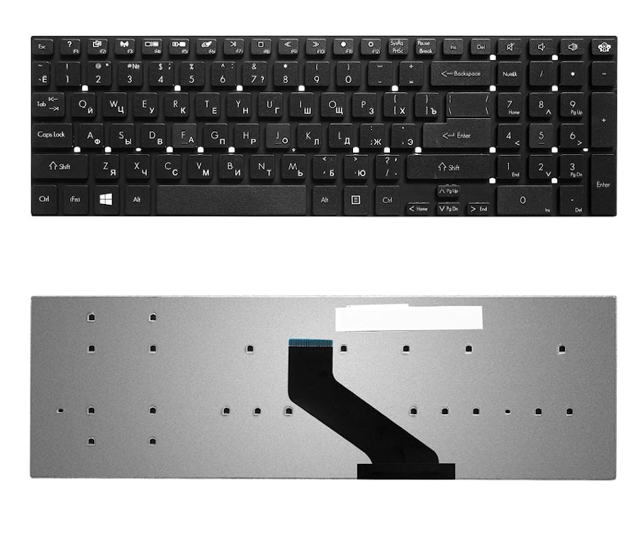 Клавиатура для ноутбука Packard Bell LS11, LS13, TS11, TS44, P5WS0, P7YS0, F4211/ Gateway NV55, NV75 черная