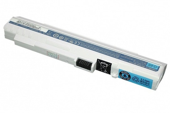 Аккумулятор для Acer Aspire One A110, A150, D250, ZG5, (UM08B74), 4400-5200mAh, 11.1V, белый, OEM