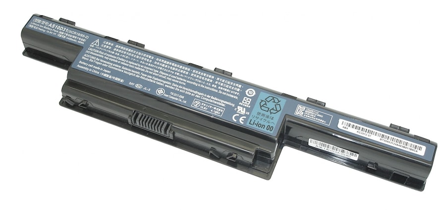 Аккумулятор для Acer Aspire 4551, 4741, 4771, 5253, 5336, 5349, 5551, 5733, 5741, 5560, 5755, TravelMate 5740, (AS10D31), 58Wh, 5200mAh, 11.1V, OEM
