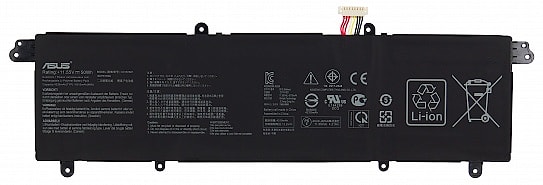 Аккумулятор для Asus ZenBook S13 UX392, UX392FA, UX392FN (C31N1821), 50Wh, 4400mAh, 11.55V