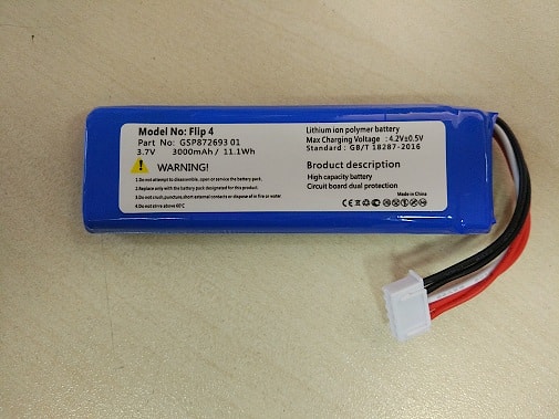 Аккумулятор для колонки JBL Flip 4 (GSP872693 01 ), 11.1Wh, 3000mAh, 3.7V, OEM