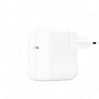 Блок питания (зарядное) Apple USB-C, 30W для MacBook Air (20V-1.5A, 5V-3A) без USB-C кабеля, ORG