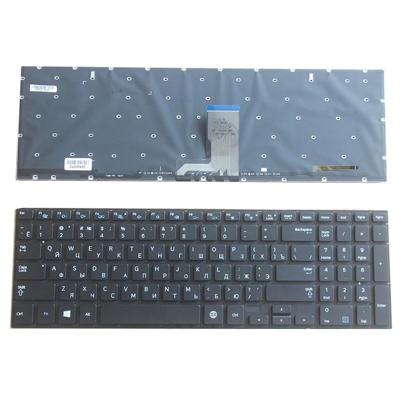 Клавиатура для ноутбука Samsung NP670Z5E-X02, NP670Z5E-X01, NP670Z5E, NP680Z5E, NP780Z5E, NP770Z5E, NP880Z5E, NP870Z5G-X01 черная, с подсветкой