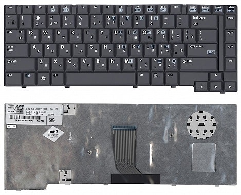 Клавиатура для ноутбука HP Compaq 8510p, 8510w черная