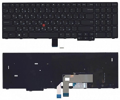 Клавиатура для ноутбука Lenovo ThinkPad E570, E570C, E575 черная, с джойстиком