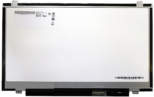 Матрица 14.0", 1600x900, LED, 40 pins, SLIM, уши вверх/вниз, Матовая, P/N: B140RW02 V.0, N140FGE-LA2
