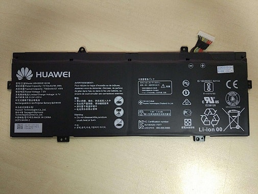 Аккумулятор для Huawei Matebook, Honor MagicBook (HB4593R1ECW), 56.3Wh, 7410mAh, 7.6V