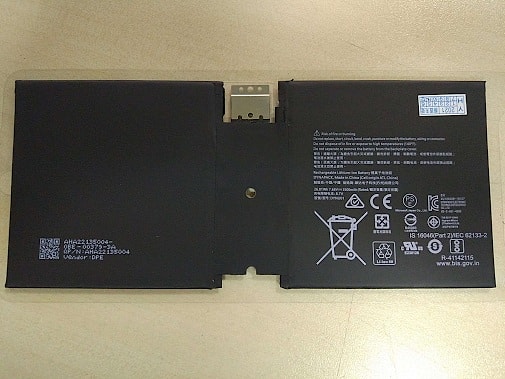 Аккумулятор для Microsoft Surface Go 2 (G16TA047H, DYNU01), 26.81Wh, 3500mAh, 7.66V