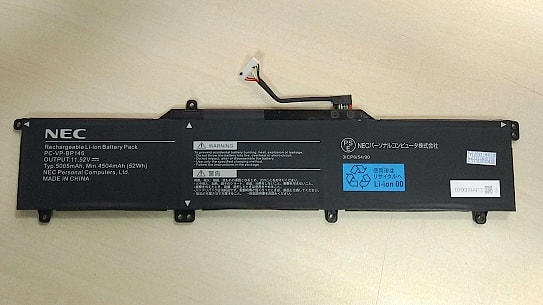 Аккумулятор для NEC PC-VP-BP146, 52Wh, 5005mAh, 11.52V