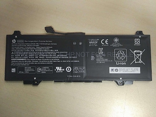 Аккумулятор для HP Chromebook enterprise x360 11 g4 ee (GG02XL, TPN-DB0F), 47.3Wh, 6000mAh, 7.7V