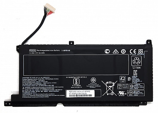 Аккумулятор для HP Pavilion 15-dk (PG03XL, HSTNN-OB1I), 52.5Wh, 4323mAh, 11.55V