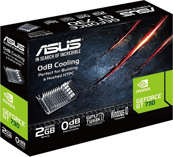 ASUS Video Card NVidia GeForce GT 730 NVidia, 2GB GDDR5, 902MHz, 2GB GDDR5/64bit 1800MHz, CUDA: 384,