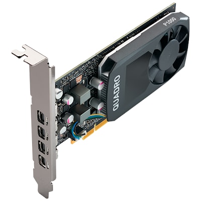 PNY NVIDIA QUADRO P1000 DVI 4GB GDDR5, 128-bit, PCIEx16 3.0, mini DP 1.4 x4, Active cooling, TDP 47W
