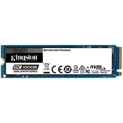 KINGSTON DC1000B 480GB Enterprise SSD, M.2 2280, PCIe NVMe Gen3 x4, Read/Write: 3200 / 565 MB/s, Random Read/Write IOPS 205K/20K