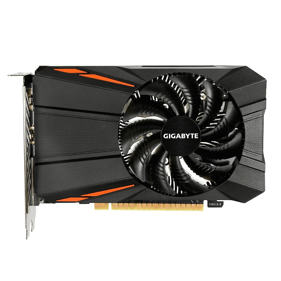 GIGABYTE Видеокарта GeForce GTX 1050 Ti GDDR5 4ГБ/128бит, 1290МГц/7008МГц, PCI-E 3.0 x16,DP,HDMI,DVI, ГПУ кулер