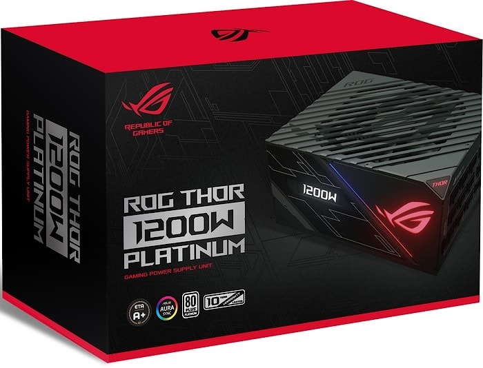 ASUS Power Supply Unit ROG Thor 1200W Platinum Power Supply Unit.