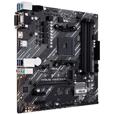 ASUS Main Board Desktop AMD A520, AM4, 4xDDR4, HDMI/DVI/D-Sub, 1xPCIe x16, 2xPCIe x1, 1 x M.2, 4 x SATA , mATX