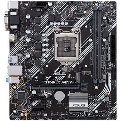 ASUS PRIME H410M-A Intel H410 (LGA 1200), 2xDDR4, DVI/HDMI/ DP, 2xPCIe x16, 2xPCIe x1, 4 x SATA, 2xM.2, mATX