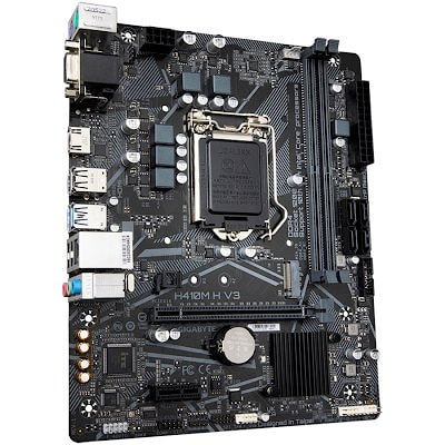 GIGABYTE Main Board Desktop H410M H V3 (LGA 1200, ‎2 X DDR4 , 1 x PCI Express x16, 1 x PCI Express x1, 1 x M.2, 4 x SATA 6Gb/s, 4 x USB 3.2 Gen 1, 6
