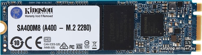 KINGSTON A400 480GB SSD, M.2 2280, SATA 6 Gb/s, Read/Write: 500 / 450 MB/s