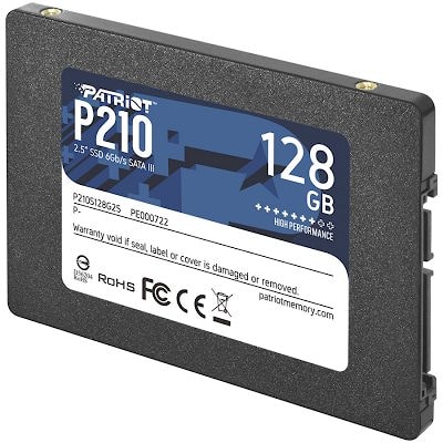 PATRIOT P210 128GB SSD, 2.5” 7mm, SATA 6Gb/s, Read/Write: 450/ 430 MB/s, Random Read/Write IOPS 30K/30K EAN: 814914026847