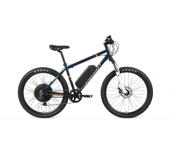 Electric Bicycles FORWARD CYCLONE PLUS 26 2.0 disc 500w (26" 7 sp. size 19") 2020-2021, navy blue, 1BKW1E167004