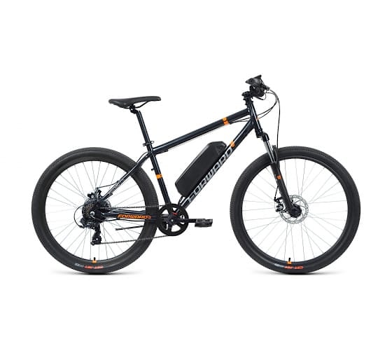 Electric Bicycles FORWARD VOLCANO 27,5 2.0 disc 250w (27,5" 7 sp. size 17", 30-35 km/h, up to 70 km, 10,4 Ah) 2020-2021, navy blue, 1BKW1E177001