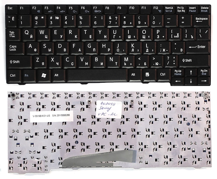 Клавиатура для ноутбука Sony Vaio VPC-M12, VPC-M13 черная