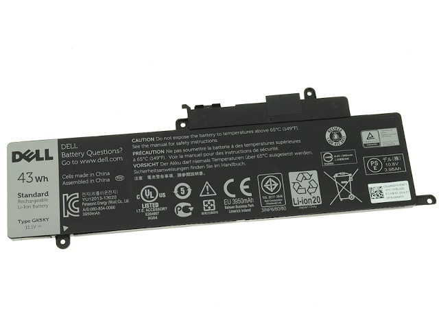 Аккумулятор для Dell Inspiron 11, 13, GK5KY, 04K8YH, 43Wh, 11.1V