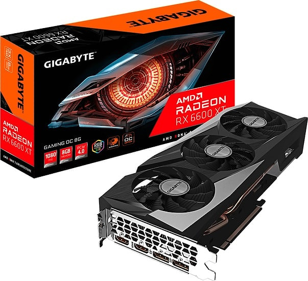 GIGABYTE Video Card AMD Radeon GV-R66XTGAMING OC-8GD, AMD 6600 XT