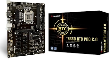 BIOSTAR Main Board Desktop TB360-BTC PRO 2.0, LGA 1151v2, Intel B360, 2xDDR4, 1xPCI-E x16, 11xPCI-E x1, VGA/HDMI, 4xSATA, M.2, LAN, ATX