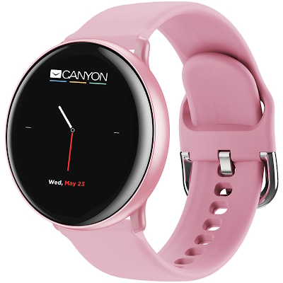 CANYON Marzipan SW-75 Smart watch, 1.22inches IPS full touch screen, aluminium+plastic body,IP68 waterproof, multi-sport mode with swimming mode, comp