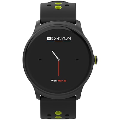 CANYON Oregano SW-81 Smart watch, 1.3inches IPS full touch screen, Alloy+plastic body,IP68 waterproof, multi-sport mode with swimming mode, compatibil