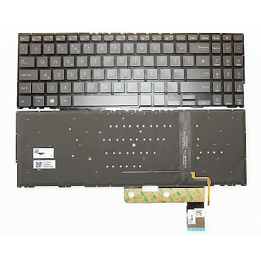 Клавиатура для ноутбука Asus ZenBook Flip 15 UX563, UX563F, UX563FD черная, с подсветкой