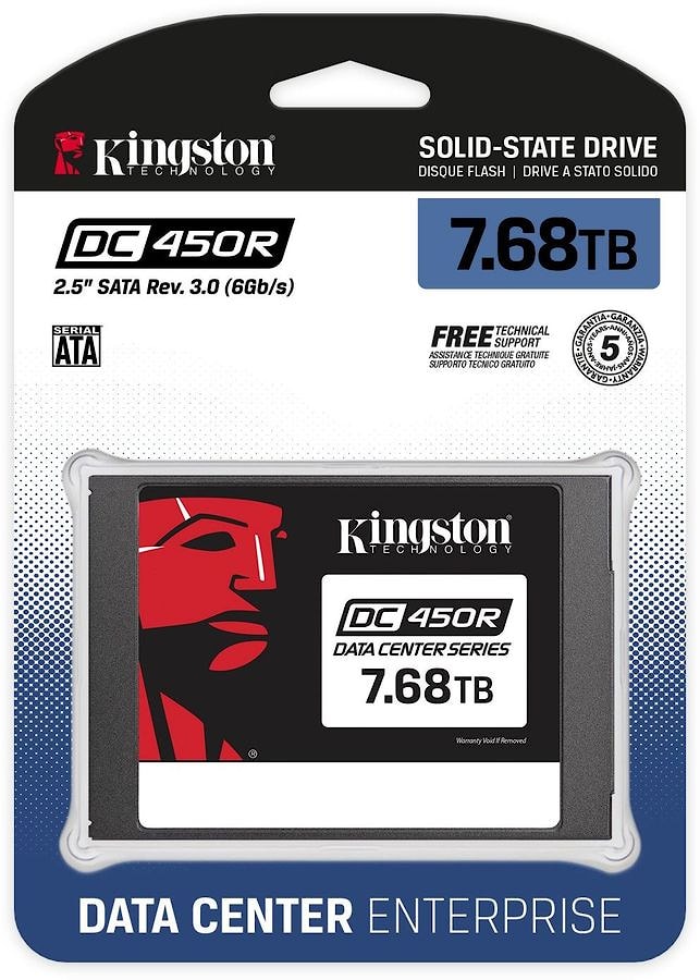 Kingston 7680GB DC450R (Entry Level Enterprise/Server) 2.5” SATA SSD EAN: 740617307245